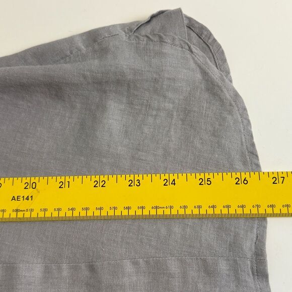 J. Jill Grey Linen Button Down Shirt S - Picture 8 of 8